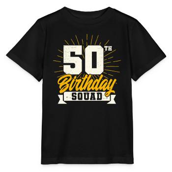 50 Geburtstag - Stanley/Stella Kinder T-Shirt MINI CREATOR  - Schwarz - Vorne - Mikhail (115cm)