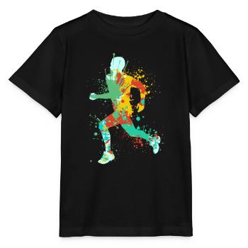 Splash Running Jogging - T-shirt bio MINI CREATOR Stanley/Stella Enfant - noir - Devant - Mikhail (115cm)