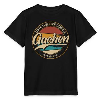 Aachen Echte Legenden leben in Aachener - Stanley/Stella Kinder T-Shirt MINI CREATOR  - Schwarz - Vorne - Mikhail (115cm)