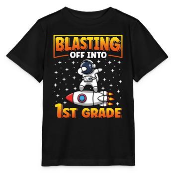 In die 1. Klasse zurück in die Schule - Stanley/Stella Kinder T-Shirt MINI CREATOR  - Schwarz - Vorne - Mikhail (115cm)