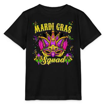 Mardi Gras Squad - Carnaval de Mardi Gras - T-shirt bio MINI CREATOR Stanley/Stella Enfant - noir - Devant - Mikhail (115cm)