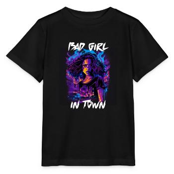 Bad Girl in Town 13 - Stanley/Stella MINI CREATOR Kids’ T-Shirt - black - Front - Mikhail (115cm)