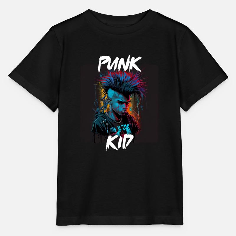 Style graffiti - Cool Punk Kid 5 - T-shirt bio MINI CREATOR Stanley/Stella Enfant - noir