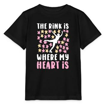 Eislaufen Wortspiel Eiskunstlauf - Stanley/Stella Kinder T-Shirt MINI CREATOR  - Schwarz - Vorne - Mikhail (115cm)