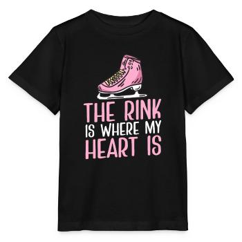 Eislaufen Wortspiel Eiskunstlauf - Stanley/Stella Kinder T-Shirt MINI CREATOR  - Schwarz - Vorne - Mikhail (115cm)
