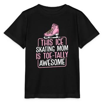 Eislaufen Wortspiel Eiskunstlauf - Stanley/Stella Kinder T-Shirt MINI CREATOR  - Schwarz - Vorne - Mikhail (115cm)