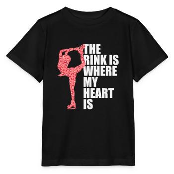 Eislaufen Wortspiel Eiskunstlauf - Stanley/Stella Kinder T-Shirt MINI CREATOR  - Schwarz - Vorne - Mikhail (115cm)