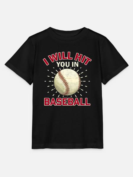 Ich werde dich im Baseball schlagen - Baseball - Stanley/Stella Kinder T-Shirt MINI CREATOR - Schwarz
