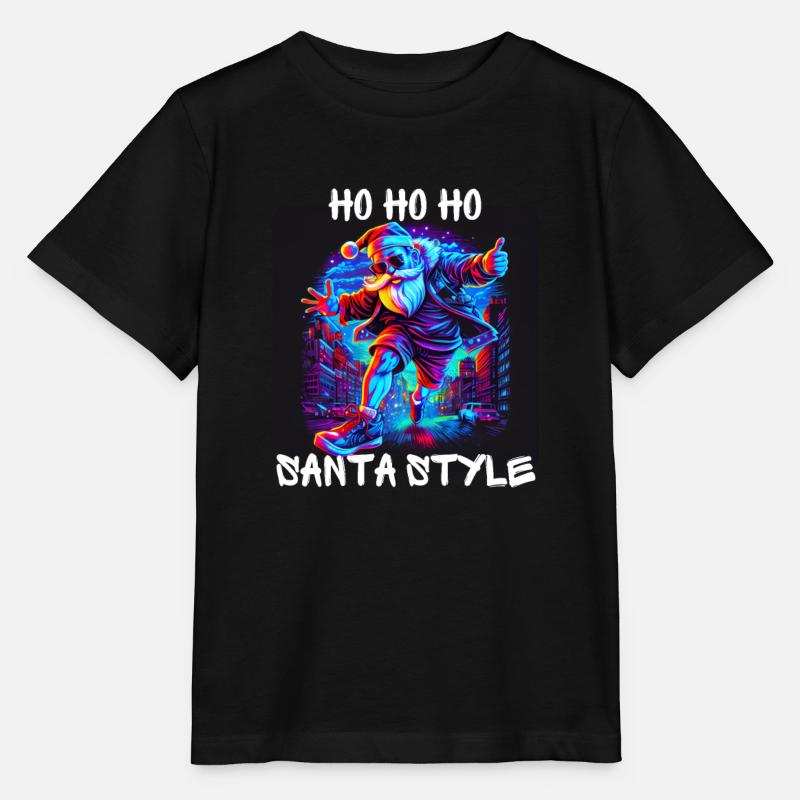 Graffiti Style - Ho Ho Ho Santa Style 3 - Stanley/Stella Kinder T-Shirt MINI CREATOR - Schwarz