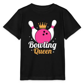 Bowling Queen Team Player StrikeBowler - Stanley/Stella MINI CREATOR Kids’ T-Shirt - black - Front - Mikhail (115cm)