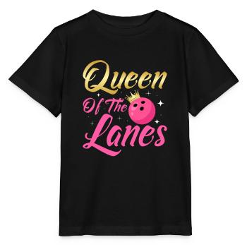 Queen Of The Lanes Team Player StrikeBowling - Stanley/Stella MINI CREATOR Kids’ T-Shirt - black - Front - Mikhail (115cm)
