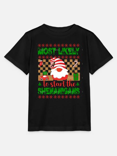 most likely to start - Stanley/Stella Kinder T-Shirt MINI CREATOR  - Schwarz