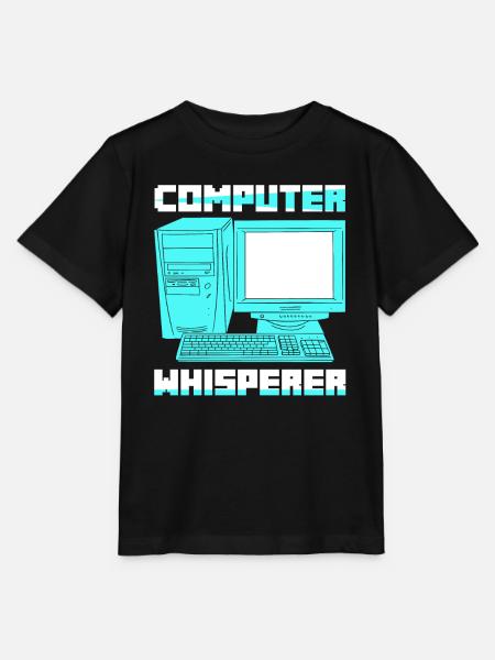 Computer Whisperer Software Coding - Stanley/Stella Kinder T-Shirt MINI CREATOR  - Schwarz