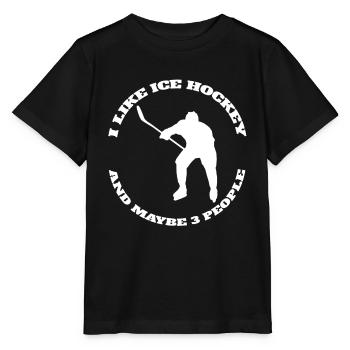 Wintersport Eishockey Eishockeyteam Geschenk - Stanley/Stella Kinder T-Shirt MINI CREATOR  - Schwarz - Vorne - Mikhail (115cm)