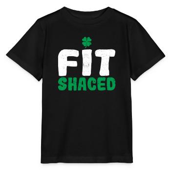 Fit Shaced Funny Irish Roots Proud St Patrick - Stanley/Stella MINI CREATOR Kids’ T-Shirt - black - Front - Mikhail (115cm)