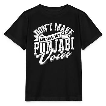 sikh indianisch sikhismus punjabi alphabet writing - Stanley/Stella Kinder T-Shirt MINI CREATOR  - Schwarz - Vorne - Mikhail (115cm)