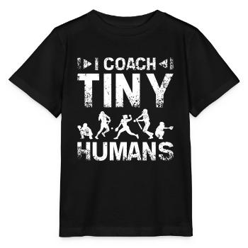 I coach tiny humans softball coach - Stanley/Stella MINI CREATOR Kids’ T-Shirt - black - Front - Mikhail (115cm)