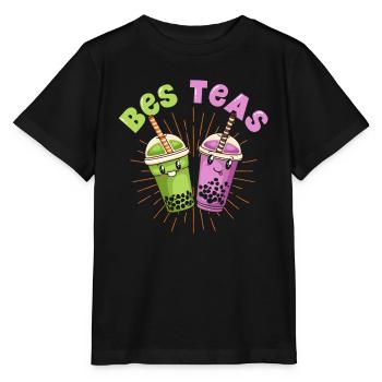 Bes Teas - Stanley/Stella Kinder T-Shirt MINI CREATOR  - Schwarz - Vorne - Mikhail (115cm)