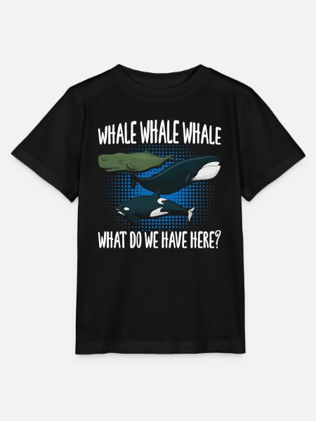 Whale Whale Whale - Stanley/Stella Kinder T-Shirt MINI CREATOR - Schwarz