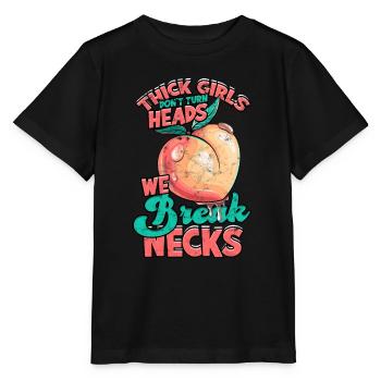 dick dicke oberschenkel thick thighs oberschenkel - Stanley/Stella Kinder T-Shirt MINI CREATOR  - Schwarz - Vorne - Mikhail (115cm)
