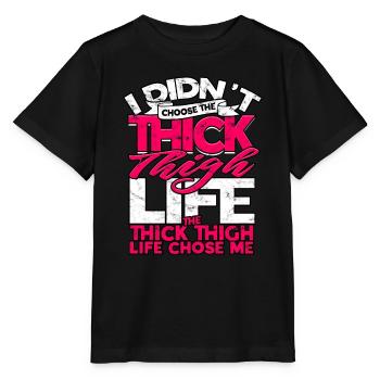 dick dicke oberschenkel thick thighs oberschenkel - Stanley/Stella Kinder T-Shirt MINI CREATOR  - Schwarz - Vorne - Mikhail (115cm)