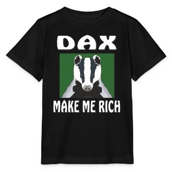 DAX MAKE ME RICH - Stanley/Stella MINI CREATOR Kids’ T-Shirt - black - Front - Mikhail (115cm)