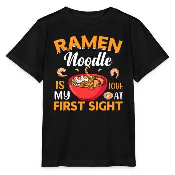 Les nouilles ramen sont mon coup de foudre - T-shirt bio MINI CREATOR Stanley/Stella Enfant - noir - Devant - Mikhail (115cm)