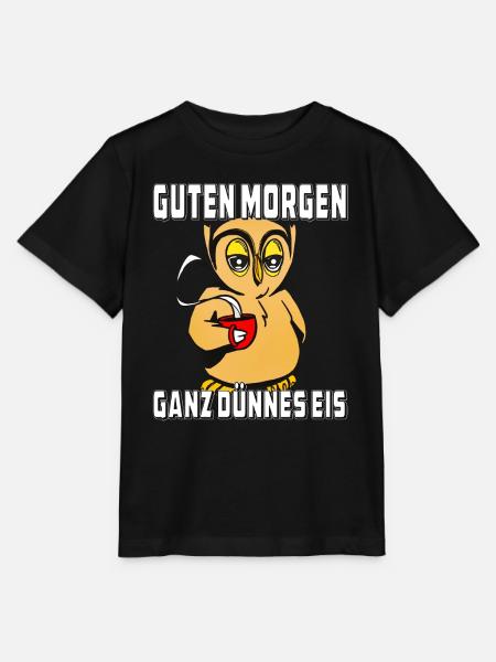 EULE GANZ DÜNNES EIS - Stanley/Stella Kinder T-Shirt MINI CREATOR  - Schwarz