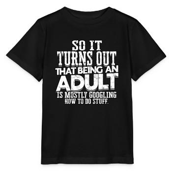 adulte humour adulte cadeau anniversaire ges - T-shirt bio MINI CREATOR Stanley/Stella Enfant - noir - Devant - Mikhail (115cm)