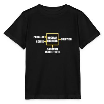 Kernenergie Strahlung Atomkraft Ingenieur - Stanley/Stella Kinder T-Shirt MINI CREATOR  - Schwarz - Vorne - Mikhail (115cm)