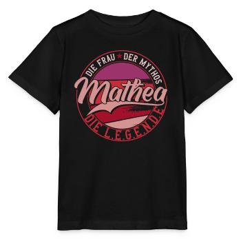 Die frau der Mythos die Legende Mathea - Stanley/Stella Kinder T-Shirt MINI CREATOR  - Schwarz - Vorne - Mikhail (115cm)