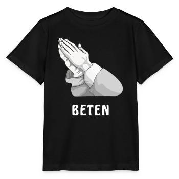 BETEN - Stanley/Stella Kinder T-Shirt MINI CREATOR  - Schwarz - Vorne - Mikhail (115cm)
