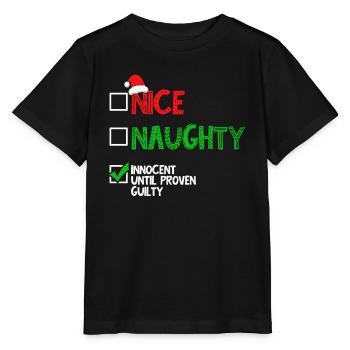 Nice Naughty Innocent jusqu’à preuve du contraire - T-shirt bio MINI CREATOR Stanley/Stella Enfant - noir - Devant - Mikhail (115cm)
