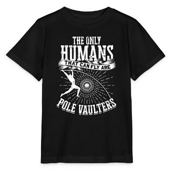 Pole Viertel und Feldstabhochsprung - Stanley/Stella Kinder T-Shirt MINI CREATOR  - Schwarz - Vorne - Mikhail (115cm)