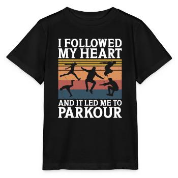 Parkour - Stanley/Stella Kinder T-Shirt MINI CREATOR  - Schwarz - Vorne - Mikhail (115cm)