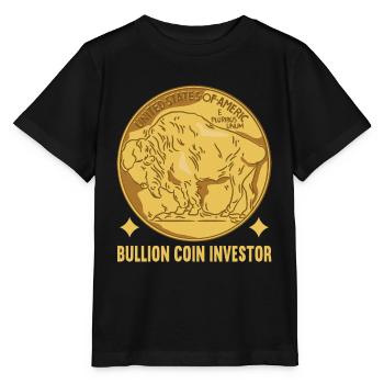 Coin Collector Numismatics Rare Coins Coin Lover - Stanley/Stella MINI CREATOR Kids’ T-Shirt - black - Front - Mikhail (115cm)