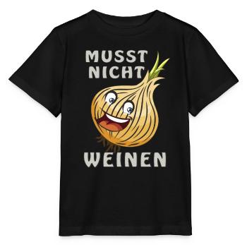 ZWIEBEL MUSST NICHT WEINEN - Stanley/Stella Kinder T-Shirt MINI CREATOR  - Schwarz - Vorne - Mikhail (115cm)