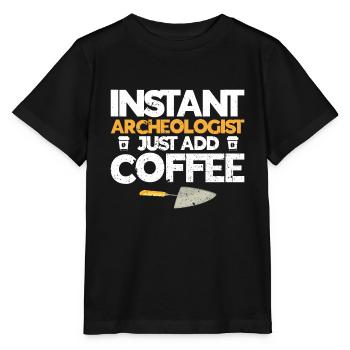 Archéologie - T-shirt bio MINI CREATOR Stanley/Stella Enfant - noir - Devant - Mikhail (115cm)