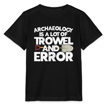 Archéologie - T-shirt bio MINI CREATOR Stanley/Stella Enfant - noir - Devant - Mikhail (115cm)