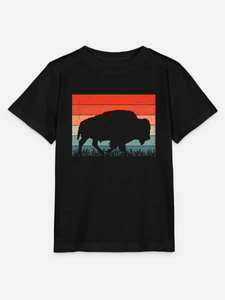 Bison - Stanley/Stella Kinder T-Shirt MINI CREATOR - Schwarz