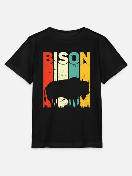 Bison - Stanley/Stella Kinder T-Shirt MINI CREATOR - Schwarz