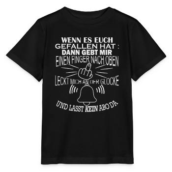gefällt mir gebe mir ein Finger nach oben - Stanley/Stella Kinder T-Shirt MINI CREATOR  - Schwarz - Vorne - Mikhail (115cm)