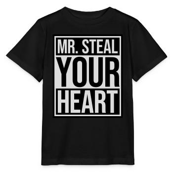 mr steal your heart - Stanley/Stella MINI CREATOR Kids’ T-Shirt - black - Front - Mikhail (115cm)