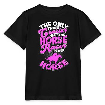 pferderennen pferd reiten pferde reiter geschenk g - Stanley/Stella Kinder T-Shirt MINI CREATOR  - Schwarz - Vorne - Mikhail (115cm)