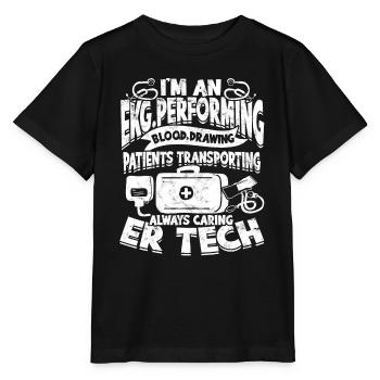 Emergency Department Nurse Hospital Hospitals - Stanley/Stella MINI CREATOR Kids’ T-Shirt - black - Front - Mikhail (115cm)