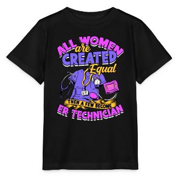 Emergency Department Nurse Hospital Hospitals - Stanley/Stella MINI CREATOR Kids’ T-Shirt - black - Front - Mikhail (115cm)