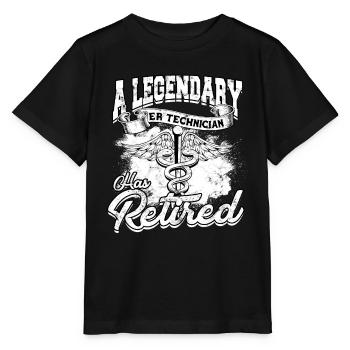 Emergency Department Nurse Hospital Hospitals - Stanley/Stella MINI CREATOR Kids’ T-Shirt - black - Front - Mikhail (115cm)