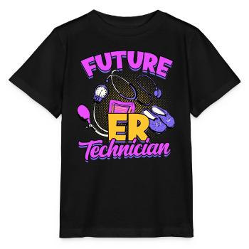Emergency Department Nurse Hospital Hospitals - Stanley/Stella MINI CREATOR Kids’ T-Shirt - black - Front - Mikhail (115cm)