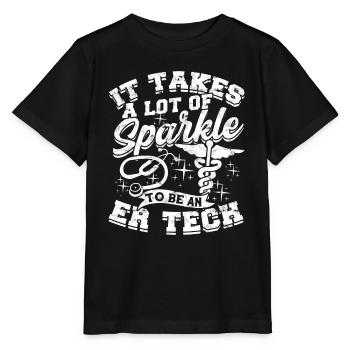 Emergency Department Nurse Hospital Hospitals - Stanley/Stella MINI CREATOR Kids’ T-Shirt - black - Front - Mikhail (115cm)