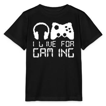 Joueur de jeu Console de jeu Gamer - T-shirt bio MINI CREATOR Stanley/Stella Enfant - noir - Devant - Mikhail (115cm)